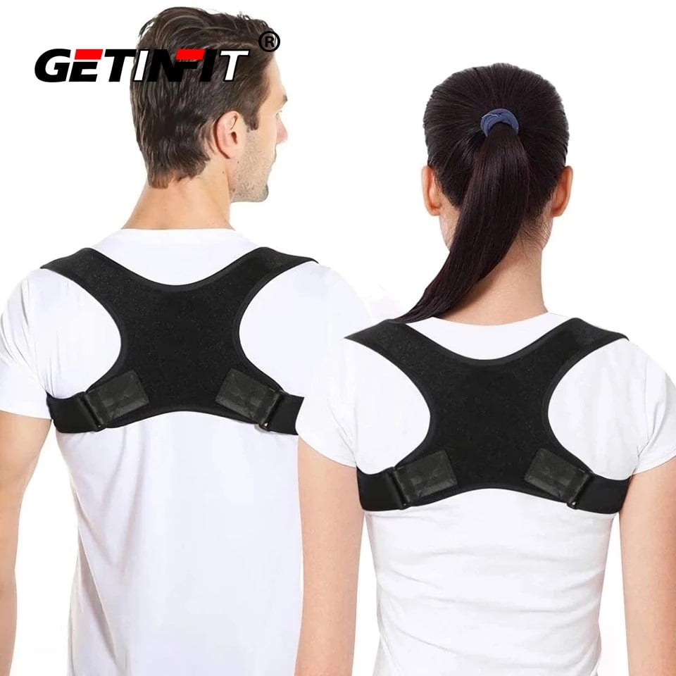 Getinfit One Posture Corrector Spine Back Shoulder Support Corrector Band Adjustable Brace Correction Humpback Back Pain Relief