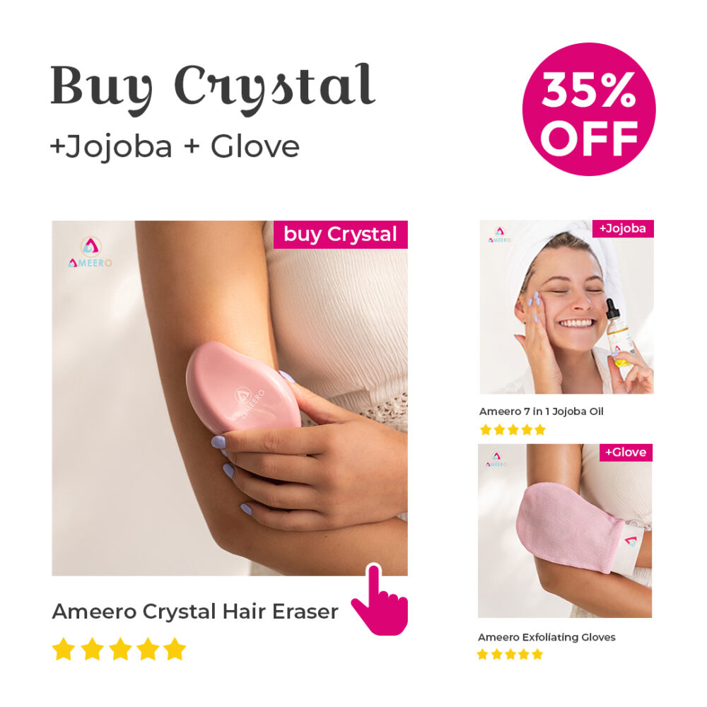 Ameero Crystal Hair Eraser – Reveal Silky Smooth Skin in Seconds!
